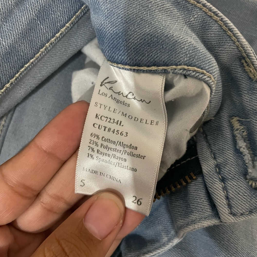 LIGHT RIPPED JEANS - Picture 3 of 3